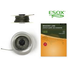 ESOX BRAIDED LINE CAMO GREEN, 10 m/25 lb