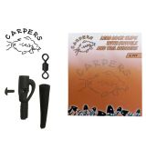CARPERS LEAD LOCK CLIPS WITH SWIV.AND TAIL RUBBERS