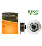 ESOX BRAIDED LINE CAMO BROWN, 10 m/25 lb