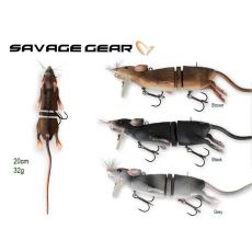 SavageGear 3D RAT - 30cm - farba : Šedá