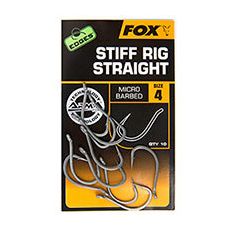 EDGES STIFF RIG STRAIGHT HOOKS x10