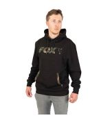 FOX LIGHTWEIGHT BLACK/CAMO PRINT PULLOVER HOODY