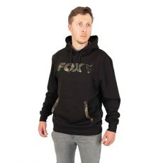 FOX LIGHTWEIGHT BLACK/CAMO PRINT PULLOVER HOODY