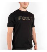 FOX BLACK/CAMO PRINT LOGO T SHIRT