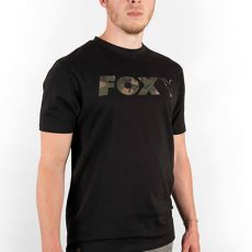 FOX BLACK/CAMO PRINT LOGO T SHIRT